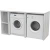 VE.CA.s.r.l. VE.CA - Mobile Lavatrice e Asciugatrice con Mobile Lavanderia, Made in Italy - 68x175x92 cm Salvaspazio, Robusto e Stabile - Montaggio Semplice e Veloce (Shabby Chic, Doppio con Mobile)