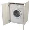 VE.CA.s.r.l. VE.CA - Mobile Lavatrice e Asciugatrice, Made in Italy - Mobile Lavanderia con Ante 70x70x90 cm Salvaspazio, Robusto e Stabile - Montaggio Semplice Veloce - in Legno (Bianco Larice, Singolo con Ante)