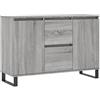 HEFZGDB Credenza Grigio Sonoma 104x35x70 cm in Legno Multistrato Madie Moderne Soggiorno Madia Soggiorno Moderna Mobiletto Multiuso Mobile Sala per Camera Da Letto Sala Da Pranzo Cucina Soggiorno