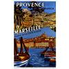 Générique Provence Marseille - Poster da Parete, Formato 50 x 70 cm, Carta 300 g, Disponibile in HD