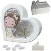 Regalami.Shop Bomboniera Lampada Angioletta Personalizzabile cm 9,5x10 Completa di Scatola, Confetti. Nastro e Bigliettino Personalizzato (Angioletta)
