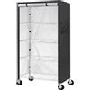 Generic Copertura per mensole, protezione antipolvere per scaffale, impermeabile, design antivento con cuscinetto, chiusura superiore regolabile per uso interno ed esterno, dimensioni 91 x