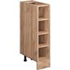 Vicco Scaffale da cucina R-Line, Rovere dorato, 20 cm senza piano di lavoro, per la libera combinazione all'interno di sistemi cucina modulari