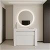 VE.CA.s.r.l. VE.CA - Tavolo Allungabile con 2 Panche, Made in Italy - Kit Karen Console Allungabile fino a 3 Metri, 14 Posti - Arredo Moderno da Sala da Pranzo, Salvaspazio (Bianco Laccato Lucido, KIT)