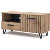 Vicco Mobile tv Amber, Marrone, 100.2 x 48.5 cm con cassetto e anta, con vano portaoggetti per spazio aggiuntivo