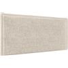 DHOME Testiera in lino naturale con bordo della testiera imbottito Letto moderno TOP TRENDING (Beige, 80cm (Letto 70/80))