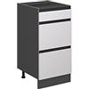 Vicco Mobiletto base per cucina R-Line, Bianco, 40 cm