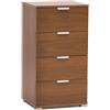 milani home cassettiera 4 cassetti per Soggiorno Cucina Bagno Fatto in Italia cm 45x38x85 h