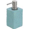 Inbagno Dispenser Sapone Liquido in Resina, capienza 280 ml, Design Elegante Turchese Pastello
