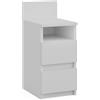 Vicco Comodino Monty, Bianco, 25 x 59.1 cm