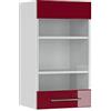 Vicco Mobile da cucina in vetro Fame-Line, Bordeaux lucido, 40 cm, per la combinazione con altri moduli della serie Fame-Line