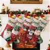 HOBULL Calza Befana Personalizzata con Nome, 46cm Calza Befana Vuota Grande, Calza Natalizia da Appendere&Riempire Camino Decorazione Albero Natale Idea Regalo Familiari Bambini