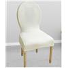 Mswborml Rotondo Copertura per Sedia da Ufficio Senza Braccioli, Scandinave Coprisedia con Schienale Alto Elasticizzato, Universale Coperture per Sedie da Cucina, Elegante Copri Sedia da Ufficio
