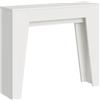 Itamoby, Consolle allungabile 90x25/181 cm Narrow bianco frassino