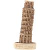Luxshiny Miniatura Torre di Pisa Resina Decorazione Architettonica per Casa e Ufficio Scultura Vintage per Giardino e Souvenir Unico e Dettagliato