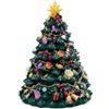 Spetebo Carillon retrò Oh albero di Natale girevole - 16 cm - Decorazione per albero di Natale a carica con musica - Decorazione natalizia da tavolo da finestra per Natale Avvento inverno accessori