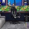Cybert Sedia da Gaming Gamer Poltrona da Ufficio Scrivania Girevole Braccioli Design Ergonomico Supporto Lombare Meccanismo di Inclinazione (Nero/Grigio)
