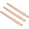 BuyStar Mattarello in Legno 50 cm per Cucina, Antiaderente - Rullo per Pasticceria, Pizzeria, Dolci, Crostate, Pizza, Torte, Biscotti, Frolla e Pasta fatta in Casa - Professionale (3 pz - 60 cm)