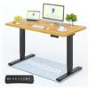 FLEXISPOT Scrivania Elettrica E5 PRO+ 140x80 cm, Standing Desk, Regolabile in Altezza, 2 Motori, 3 Sezioni, Piano in Legno FSC Certificato
