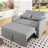 SUKY Divano letto pieghevole multifunzionale, 180 x 127 cm, schienale regolabile, ideale per piccoli appartamenti e dormitori, comodo divano letto (grigio anticato)