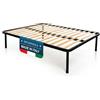 DOLCI SOGNI Rete Matrimoniale 160x190, Rete Ortopedica 100% Made in Italy, Rete Letto Matrimoniale a Doghe in Legno con 4 Piedi Letto Smontabili, Struttura Letto Matrimoniale 160x190 in Ferro