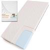 smartwood Materasso 80x180 Bambini 12cm Singolo con Lenzuolo - Schiuma H2 Certificato Oeko-TEX - Reversibile - Rivestimento Lavabile Anti-allergico e Traspirante | Made in EU