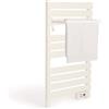 CREATE / Warm Towel 500W / Scaldasalviette Bianco con ripiano / 96,9x5x55 cm/per Pavimento o Parete, Timer, Schermo LCD, Basso consumo, termostato