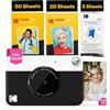 KODAK Printomatic Fotocamera - 75 Fogli - Stampa Zink 2x3" - 5MP, Portatile - Nera, Fotocamera + 75 fogli