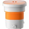 zhyunvd Lavatrice Portatile Per A,Pieghevole Con Lavatrice,Lavatrice Piccola Adatto Per Campeggio,Viaggi, Lavanderia,Biancheria Intima,Calzini Orange red