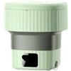Generico Lavatrice pieghevole portatile EU da 9 litri con secchio for disidratazione e asciugatura, adatta for viaggi all'aperto uso domestico(9L green)