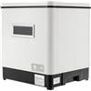 KumuJ 1500 W, in acciaio inox, 60 l, mini lavastoviglie, lavastoviglie da tavolo, 220 V, 304, in acciaio inox, per piccole cucine, colore bianco, con cestino flessibile per posate