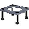 Generic Base per lavatrice regolabile Base per lavatrice multifunzionale Base per asciugatrice regolabile Lunghezza/Larghezza 40-65 cm Contenitore per piante esterno Vassoi da pavimento Prevengono a