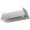 Taurus - Cappa aspirante fissa, inox, compatta da 72 cm di larghezza, 650m3/h di estrazione, 3 velocità, comandi meccanici, efficienza A, 200 W, filtri alluminio lavabili multistrato, LED