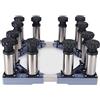 DHDNMOER Base regolabile for lavatrice, altezza base rialzata 15-18 cm, vassoio for asciugatrice e frigorifero, supporto for condizionatore d'aria verticale, grande contenitore for piante, lunghezza/larghezza