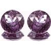 AAA Naturale Ceylon Violetto Spinello Loose Rotondo Gemma Taglio Combinato Paio