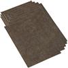 Adsamm® / 10 x fogli di feltro autoadesivo/Marrone / 200x300 mm/Rettangolare/piedini per mobili in feltro da 3.5 mm di spessore/pad protettivo per mobili e arredi