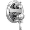 Delta Faucet T27897 3 Cassidy tradizionale monitor 17 Series Valve Trim con 3-setting integrato deviatore, cromato