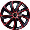 NRM Centurion - copricerchi STIG, da 13 pollici, di colore rosso e nero, confezione da 4.