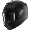 SHARK, Casco Moto Integrale D-SKWAL 3 BLANK Matt Black/Grey KMA, M