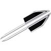SANNITOU Auto Stemmi per NIS-San Qashqai J10 J11 J12 2012-2019, Tronco Logo 3D Anteriore Posteriore Adesivo Alfabeto Distintivo Sostituire Emblem Sticker Stemmi e Decorazioni per Auto,Black