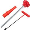 Generic Strumento di rimozione dello stelo dei pneumatici, in lega, antiscivolo, strumento di rimozione della valvola dei pneumatici, per auto, moto, ATV, scooter, motore, garage