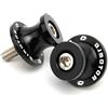 KFHBNI bulloni per asse posteriore e forcellone Per QJ SRT 800 800X 800SX SVT 650 X SRT700 Accessori Moto CNC 6MM Forcellone Sliders Bobine Viti Supporto(Black)