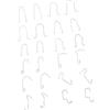 Ausla Clip Lampadine Auto 24 Pezzi Acciaio | Supporto fari, compatibile H1/H3/H4/H7