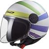 LS2, Casco Moto Jet SPHERE LUX SWIRL Gloss White Rainbow, L