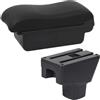 QGBKLZNZHP Box Bracciolo Console Centrale Per SUZUKI SX4 2007-2019 Bracciolo Box Storage Dedicato Ricambi Retrofit Accessori Interni Auto Bracciolos centrales auto(A Black line NO USB)