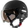 kivrimlarv Casco di sicurezza per moto, multi-sport, con visiera parasole, cruiser e scooter, per uomini e donne, leggero, protettivo da strada, 45,7 - 64 cm