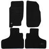 J&J AUTOMOTIVE Tappetini in Tessuto per Jeep Cherokee 2001-2008, Set da 4 Pezzi Anteriori e Posteriori, di Velluto su Misura, Antiscivolo, Colore Nero