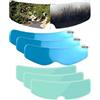 HOPASRISEE Pellicola antiappannamento fotocromatica per casco, per scudo universale per casco, Pellicola antiappannamento per visiera con visiera antipioggia(Anti-fog+Anti-rain 3 sets)