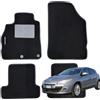 W-Parts SERIE 4 TAPPETI - TAPPETINI IN MOQUETTE NERI PER MEGANE III BERLINA 2008 AL 2016