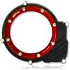 SEPTAR CARTER ACCENSIONE TRASPARENTE CNC AM6 50cc. per BETA-FANTIC-VENT-HM-YAMAHA | SEPTAR (NERO-ROSSO)